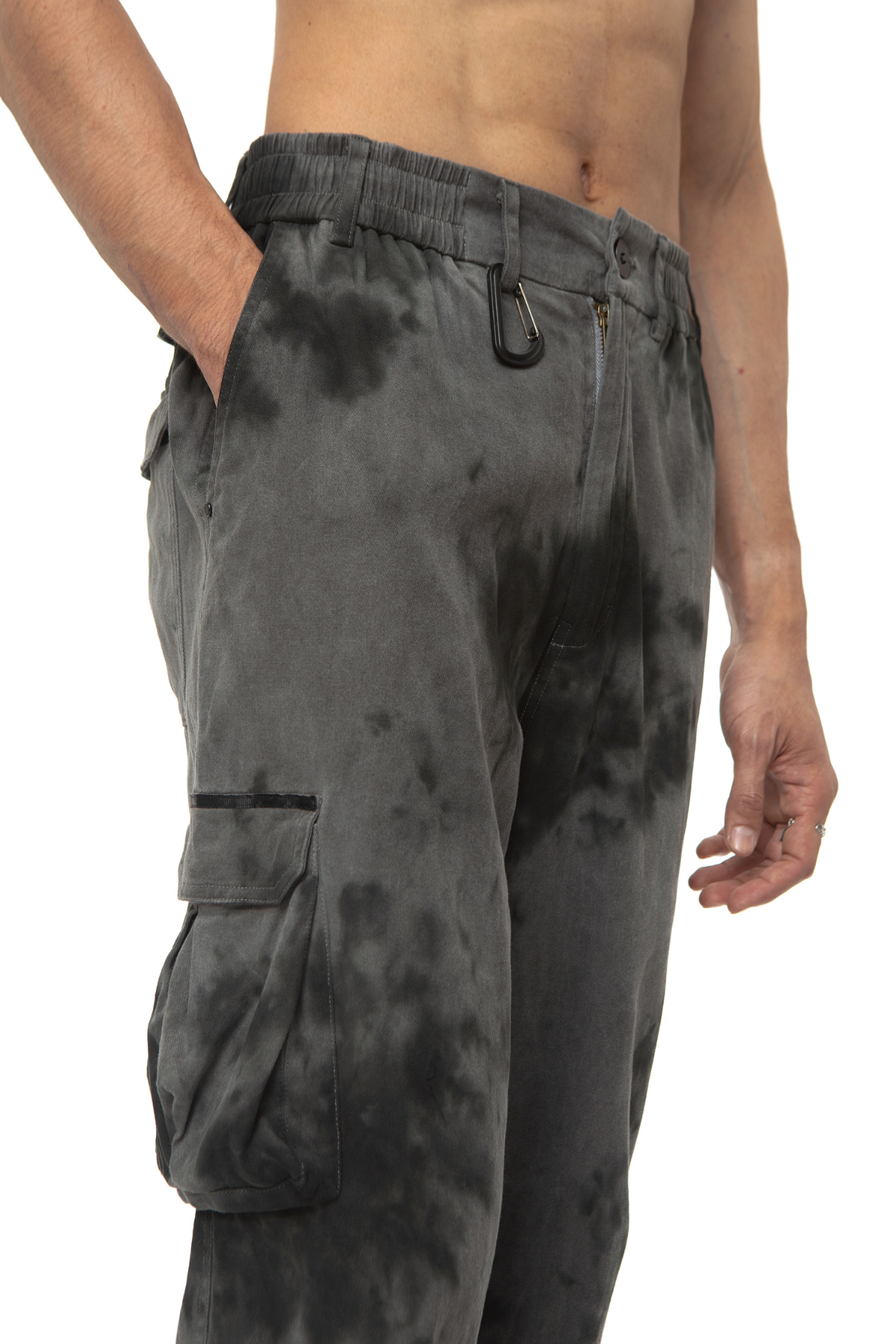 Axel Tie-Dye Cargo Pants — Smokey