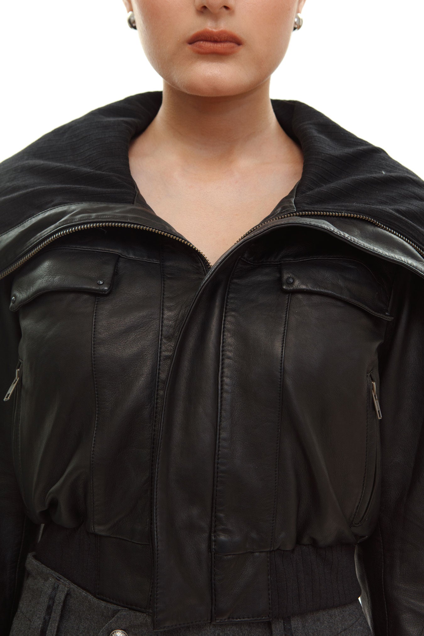 Venice Leather Bomber Jacket