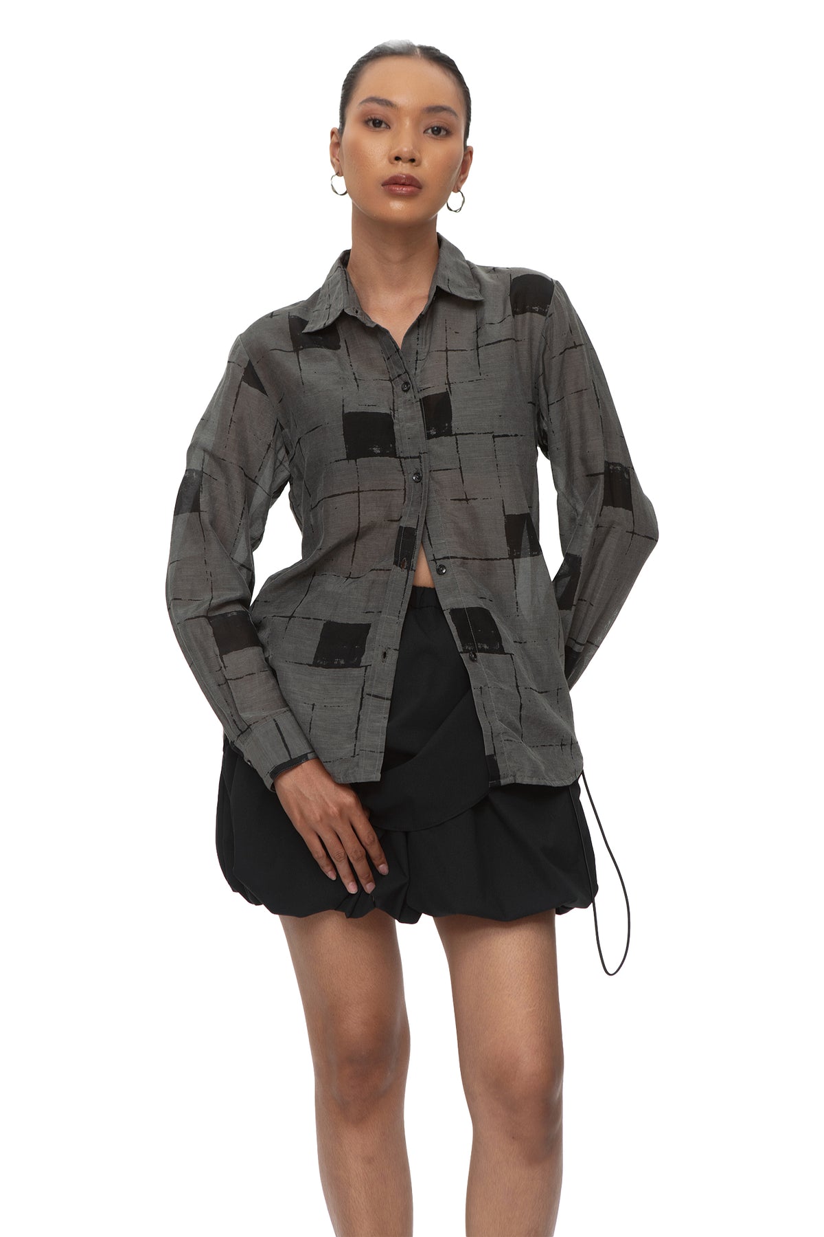 Chalabi Cotton Silk Shirt — Bio Plaid