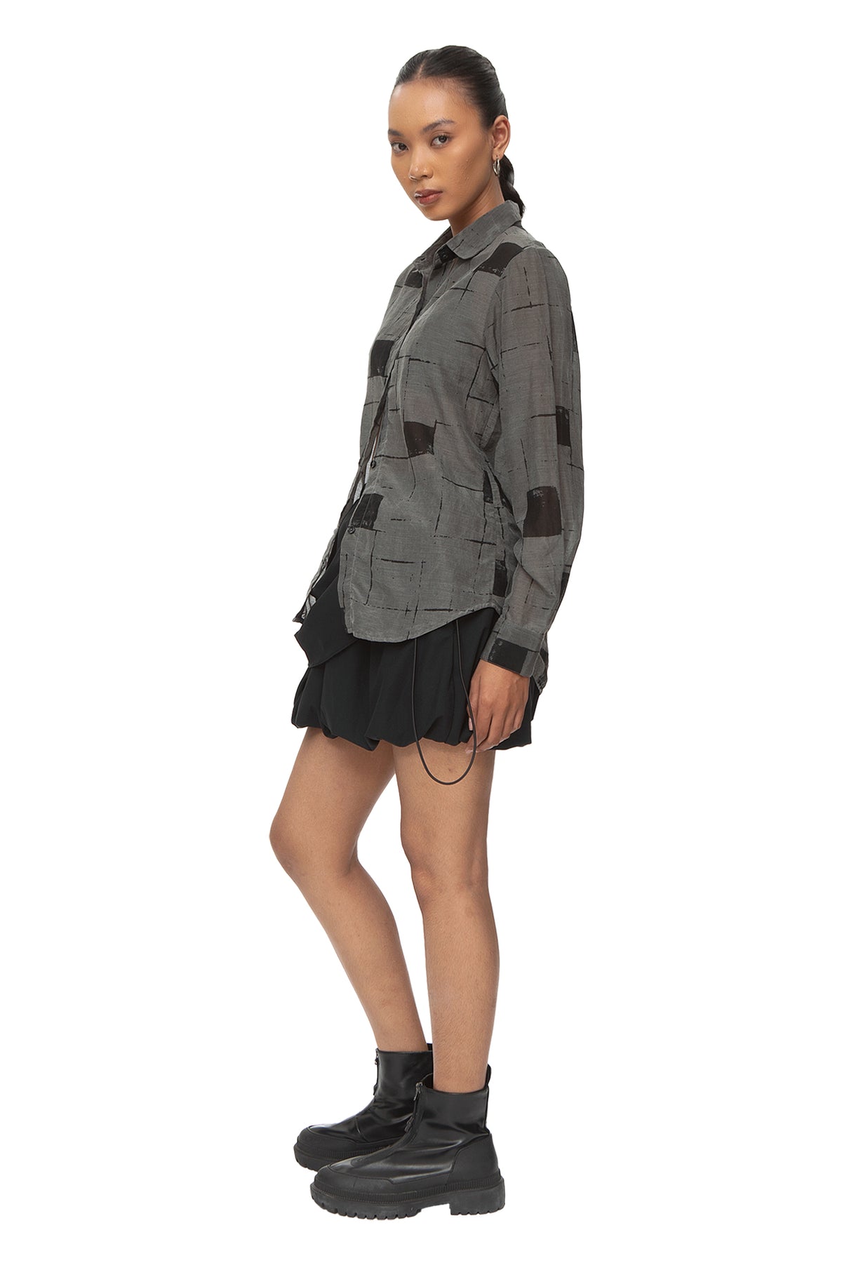 Chalabi Cotton Silk Shirt — Bio Plaid