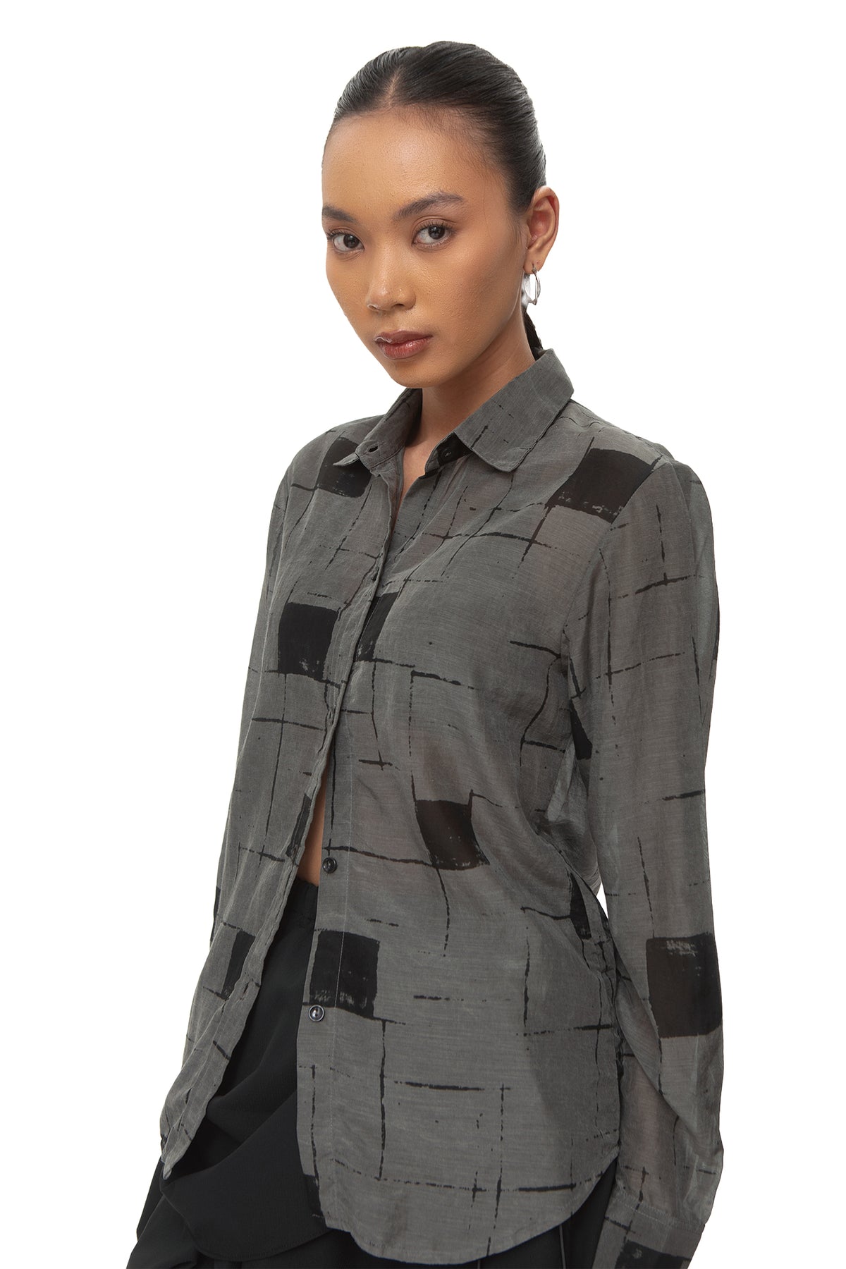 Chalabi Cotton Silk Shirt — Bio Plaid