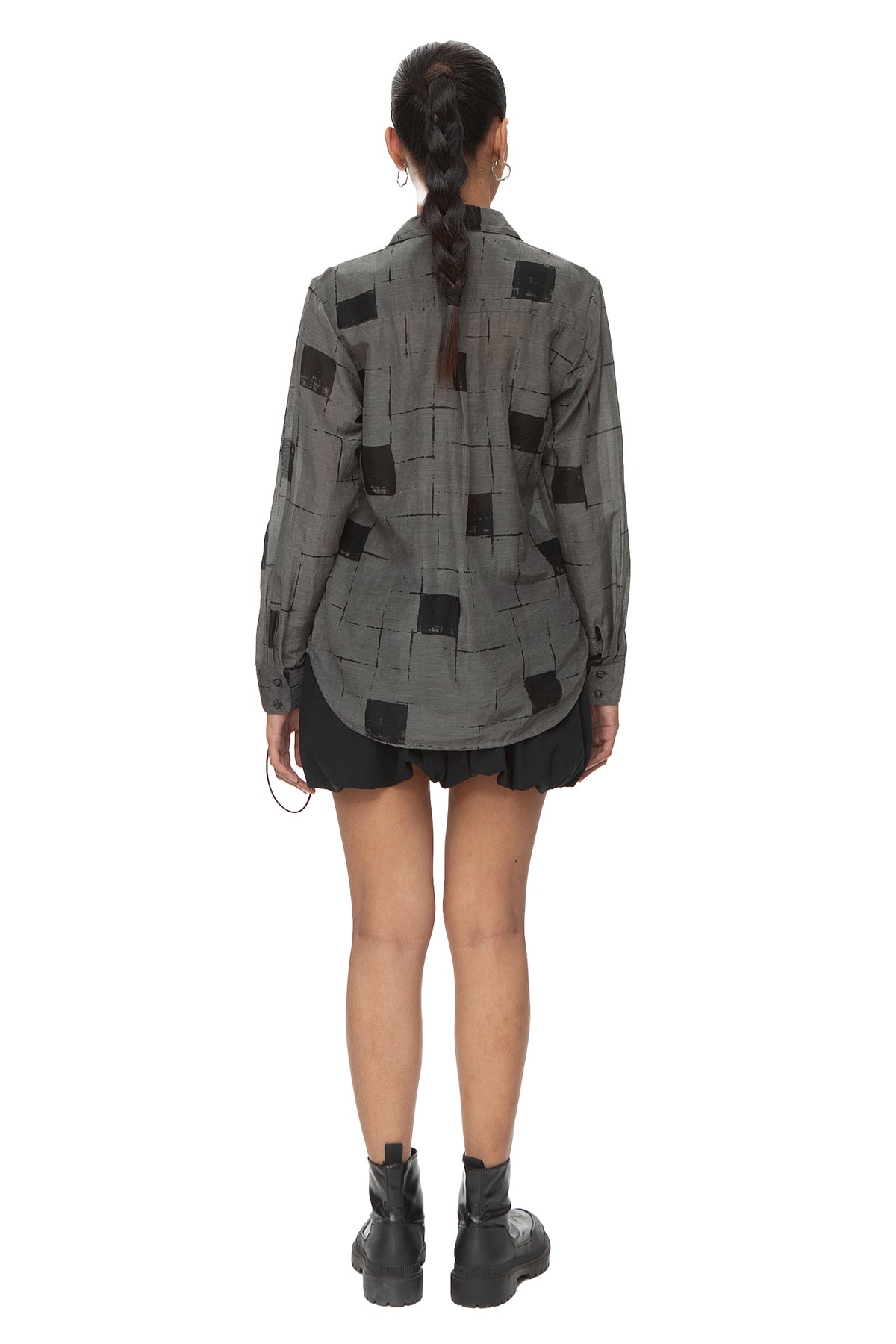 Chalabi Cotton Silk Shirt — Bio Plaid
