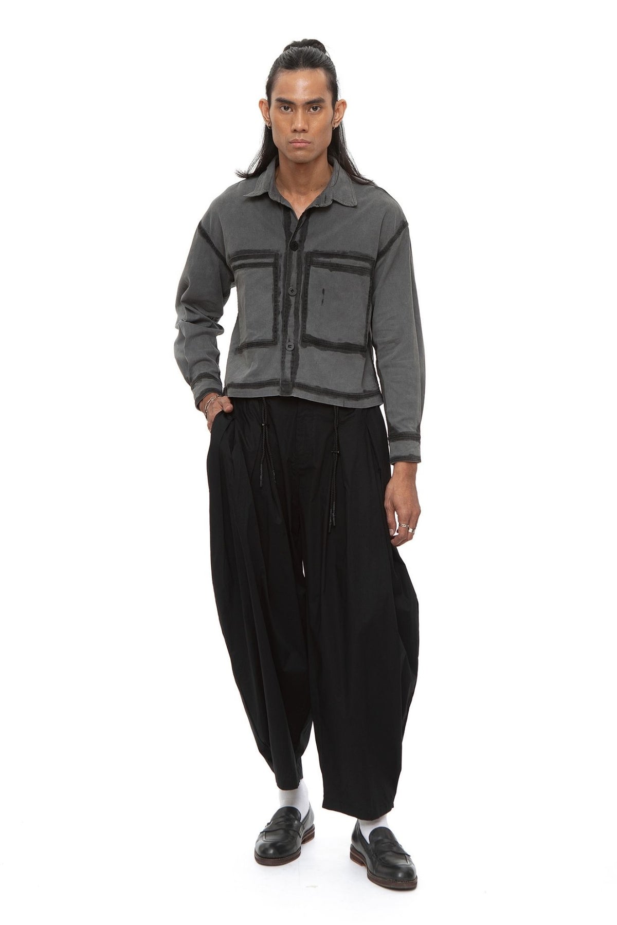 Manawa Croped Jacket — Bio Black