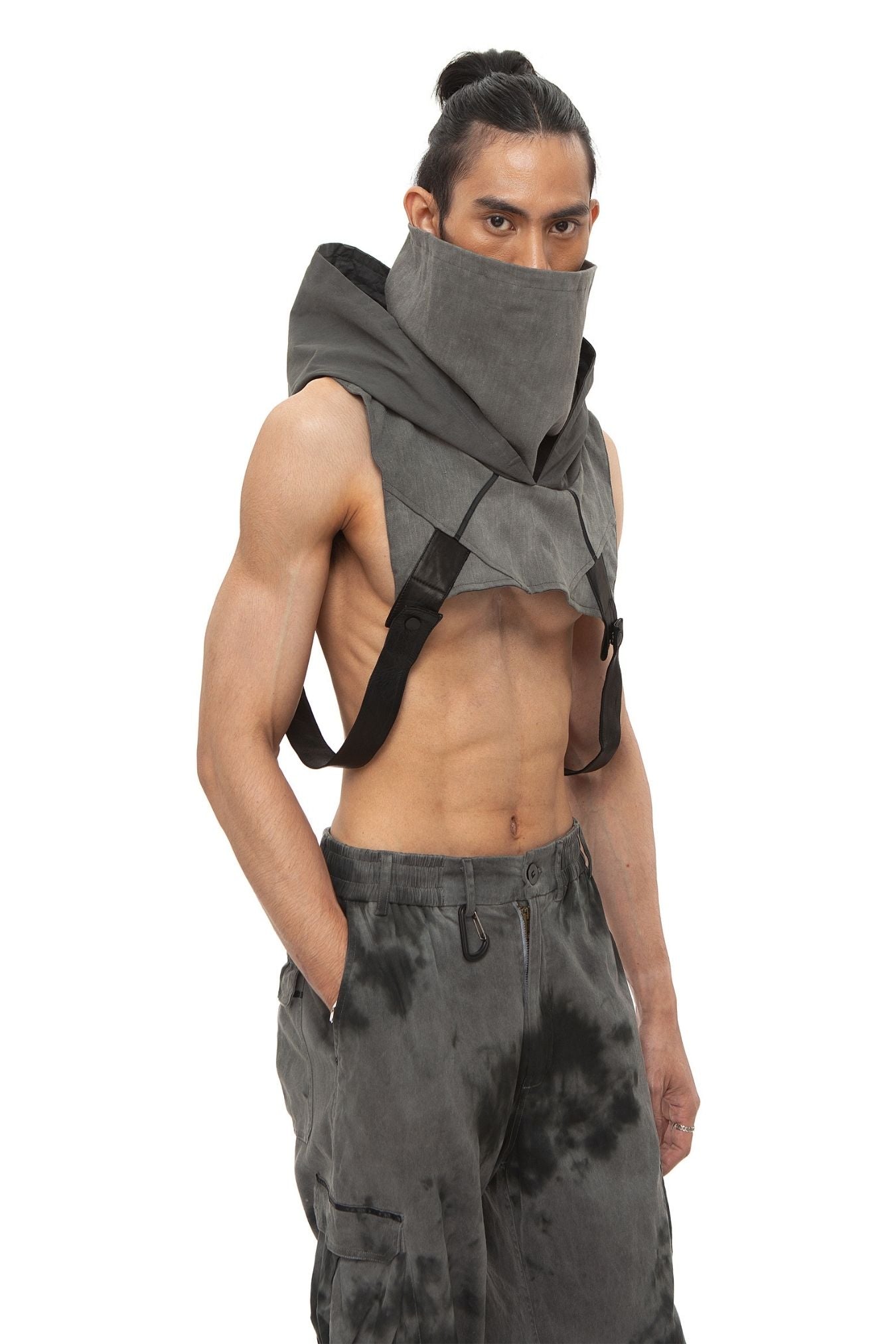 Okinawa Cotton Leather Gilet