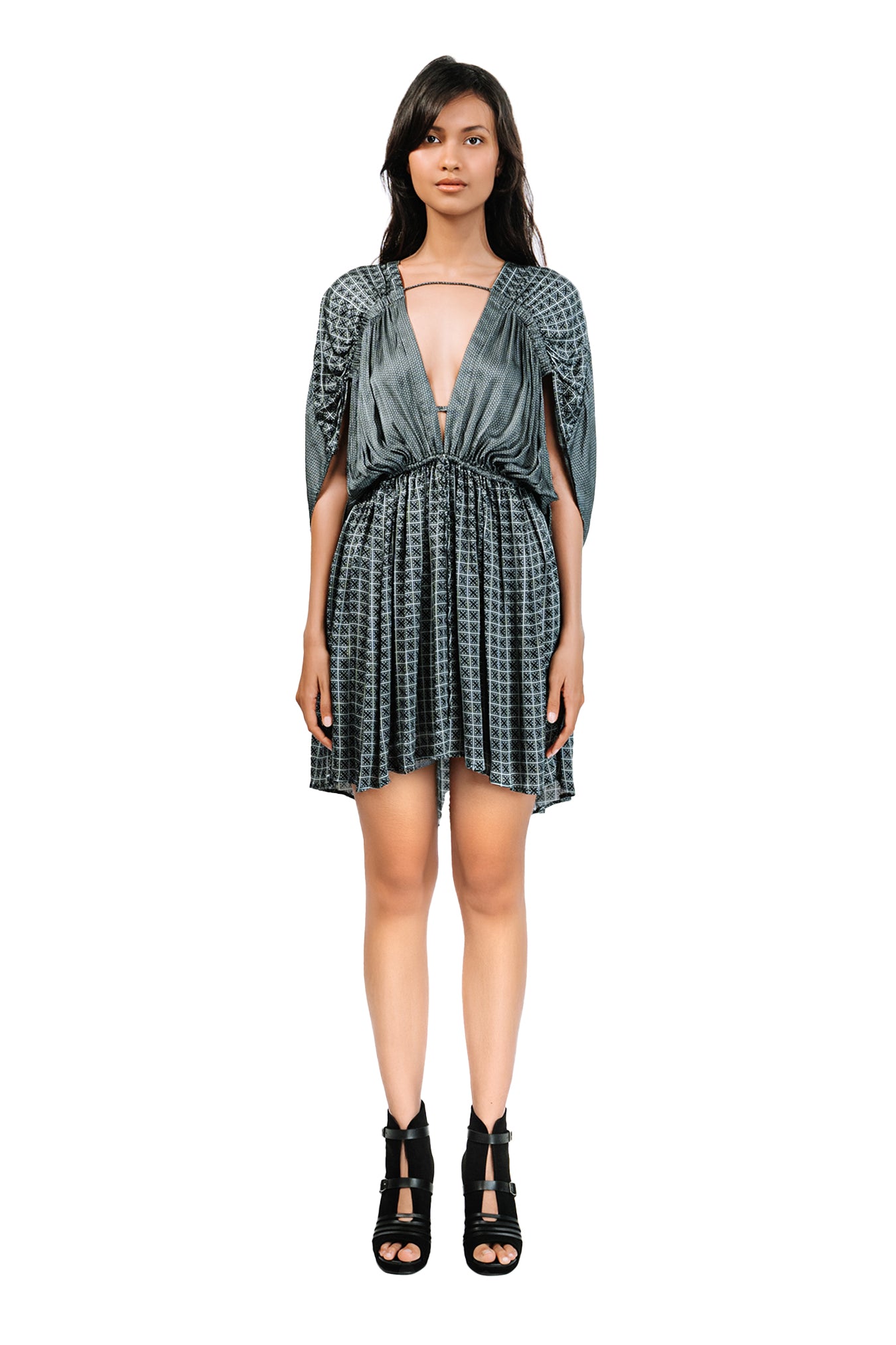 Quanun Flare Short Dress