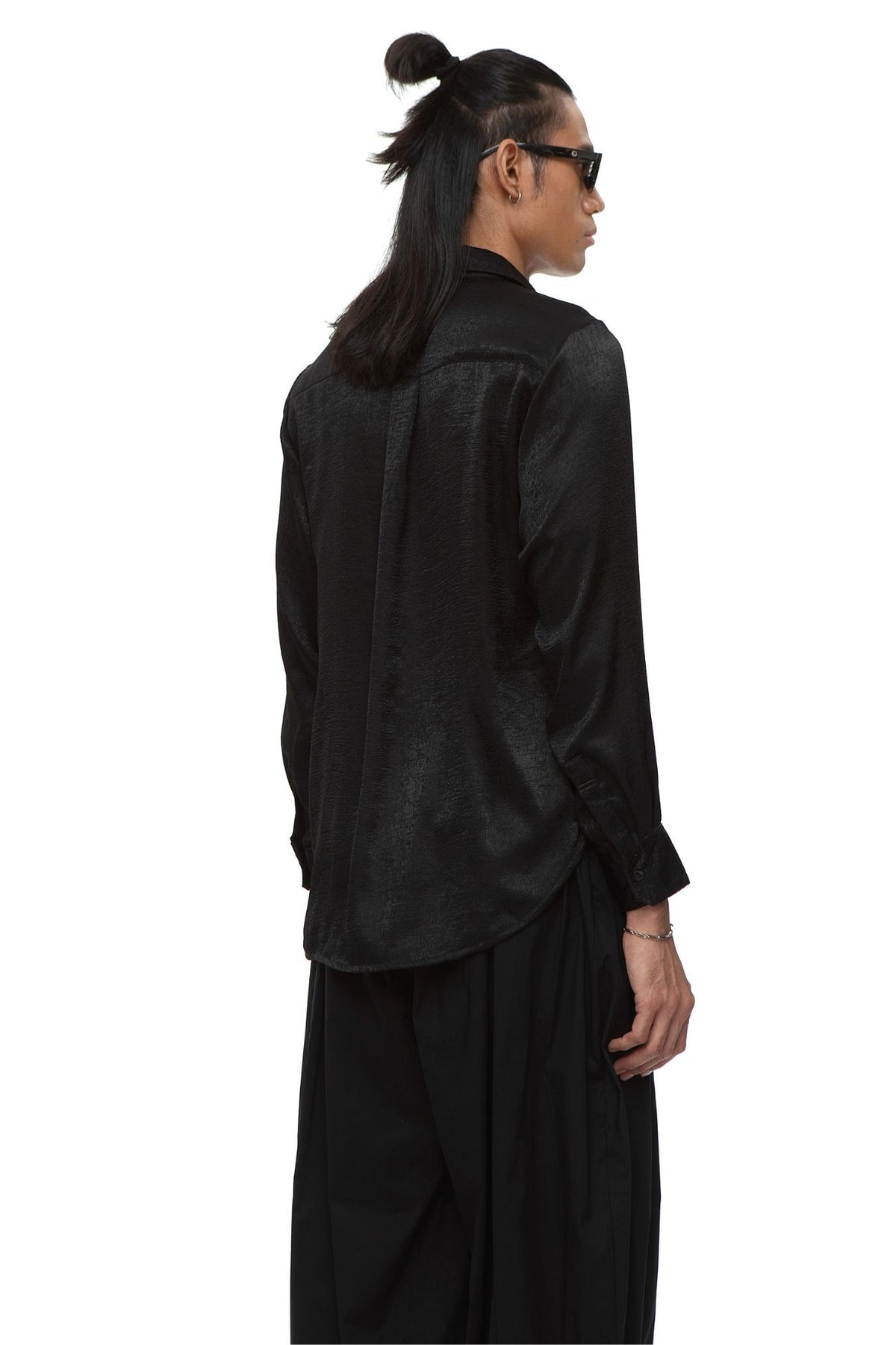 Wadi Asymmeetric Shirt — Black