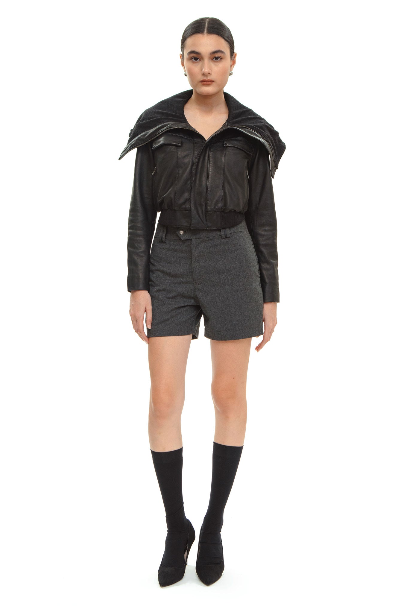 Venice Leather Bomber Jacket