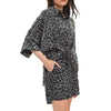 Bumbak Draped Top — Leopard Print