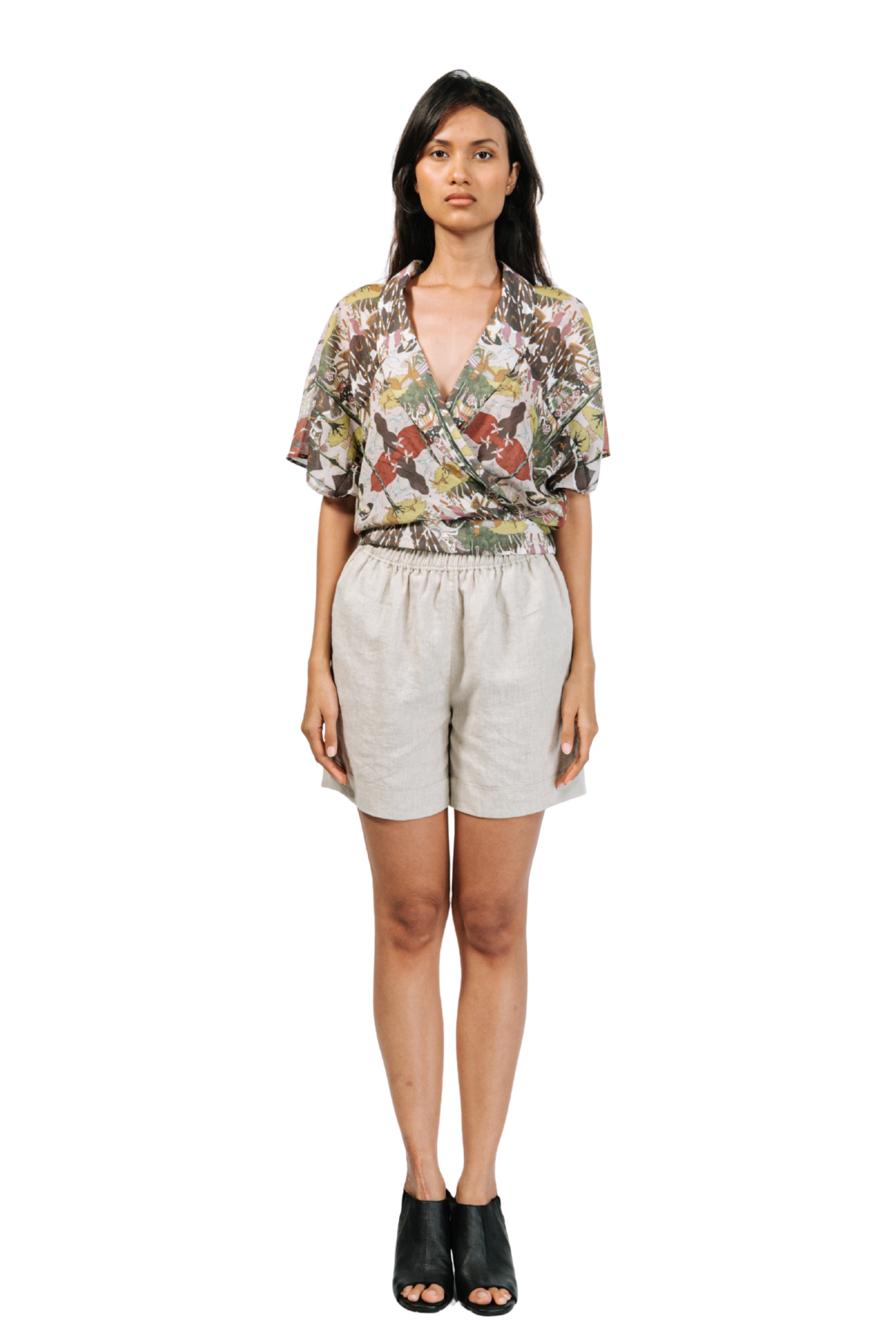 Sierra Cotton Top - Printed Horses