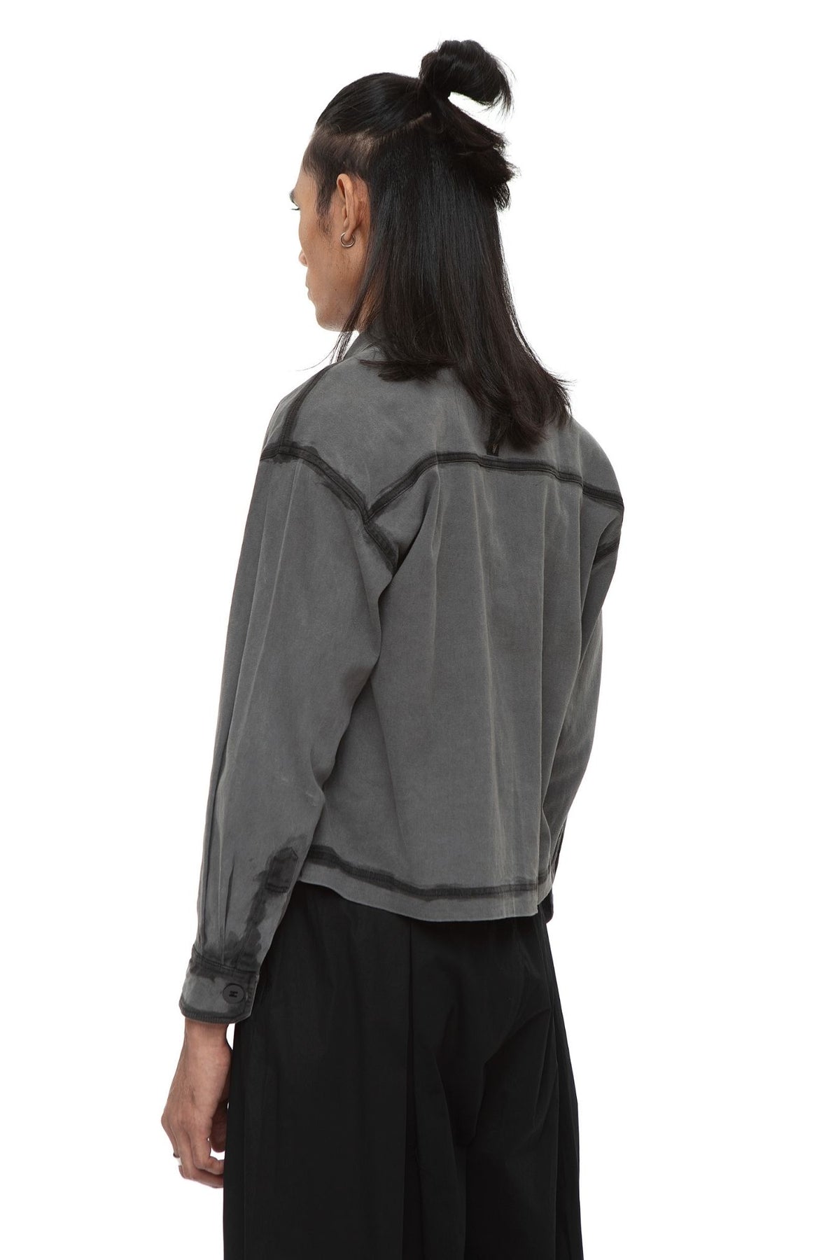 Manawa Croped Jacket — Bio Black