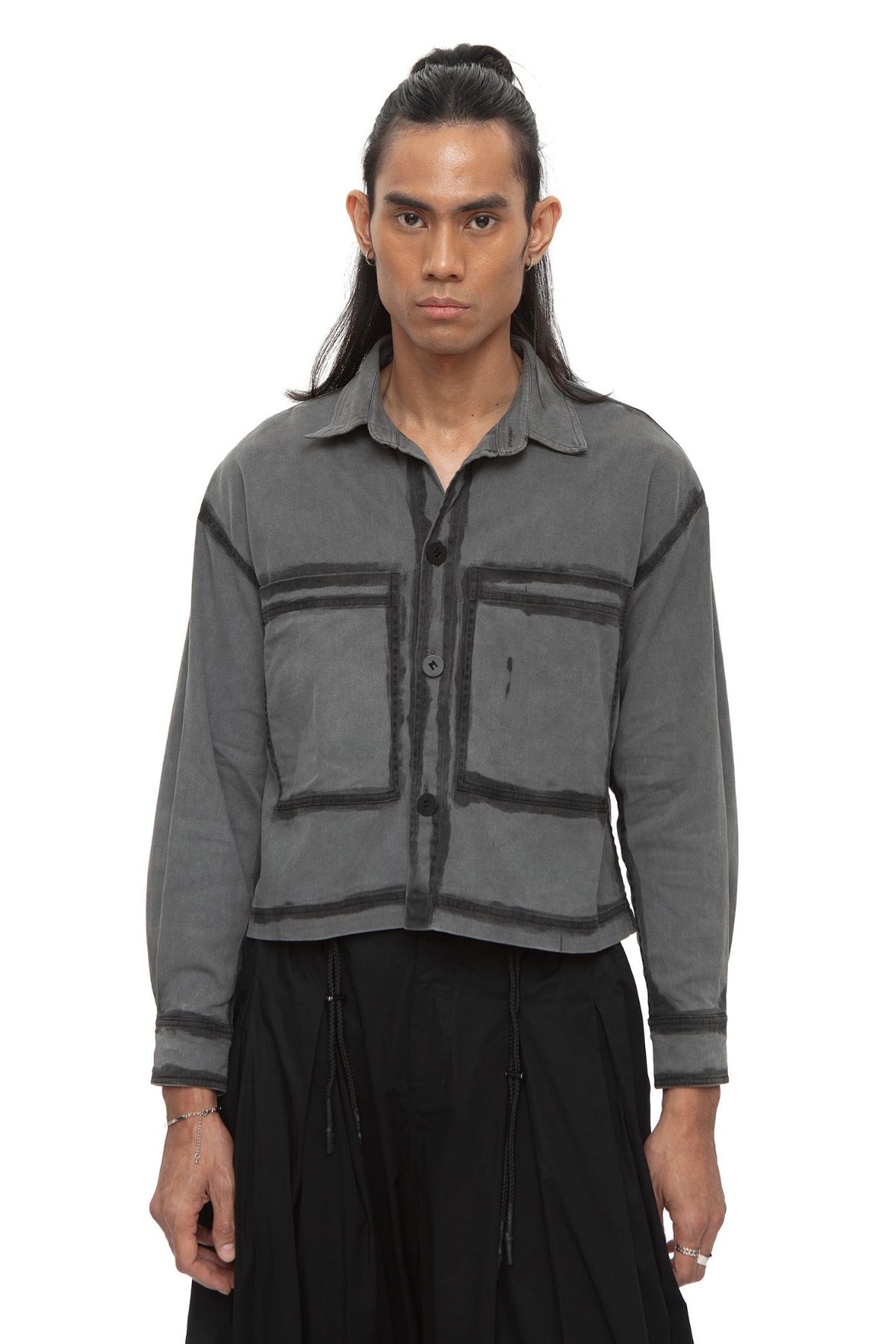 Manawa Croped Jacket — Bio Black