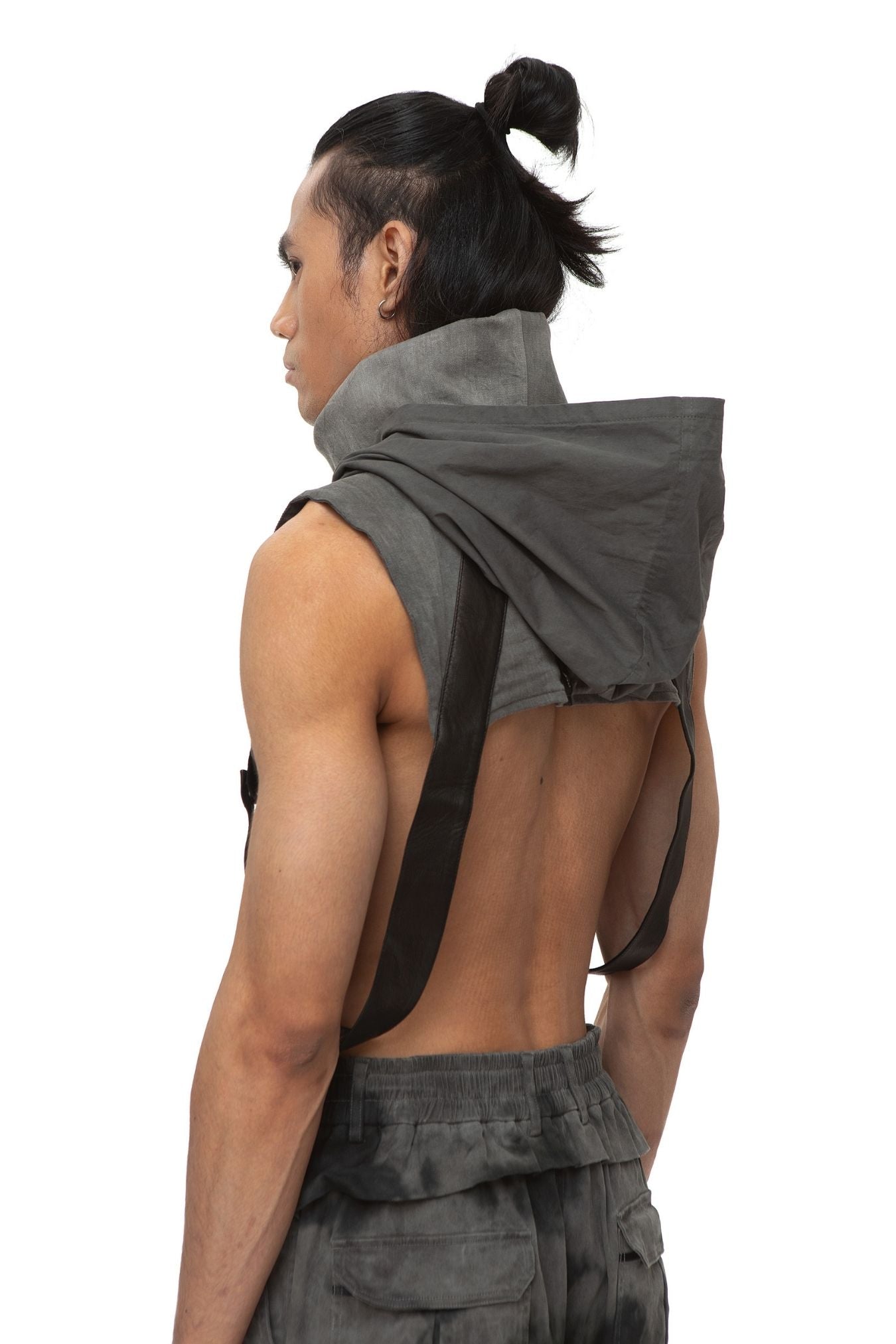 Okinawa Cotton Leather Gilet