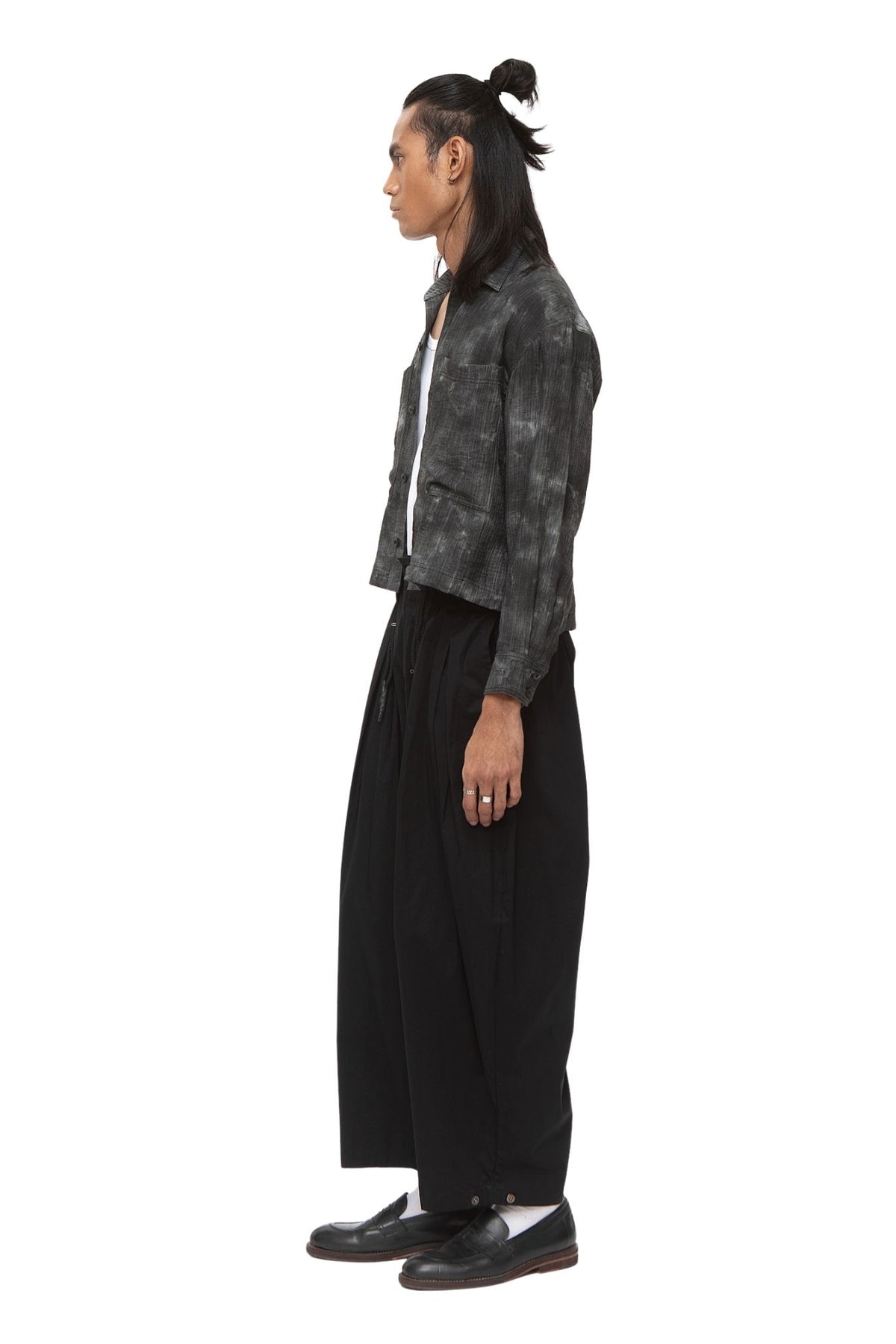 Ormuz Cloud Wash Shirt Jacket — Black